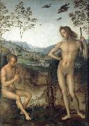 Pietro vannucci called IL perugino Apollo and Marilyn income Ah USA oil painting artist